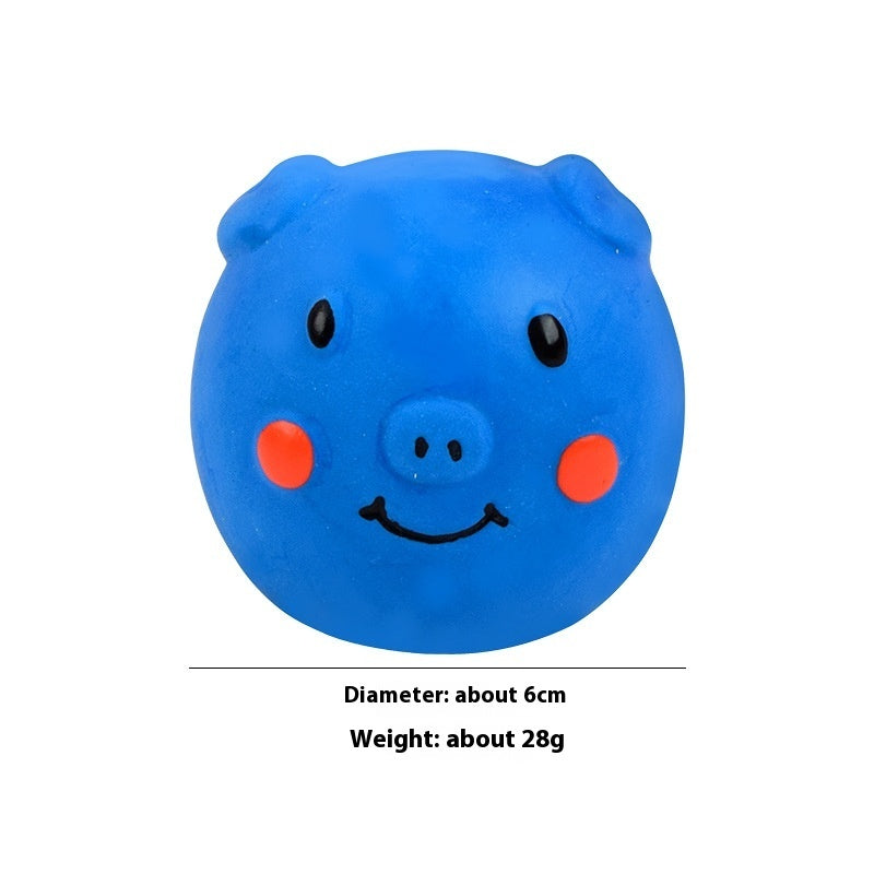 Pet Toy Ball Latex Vocal Pig Header